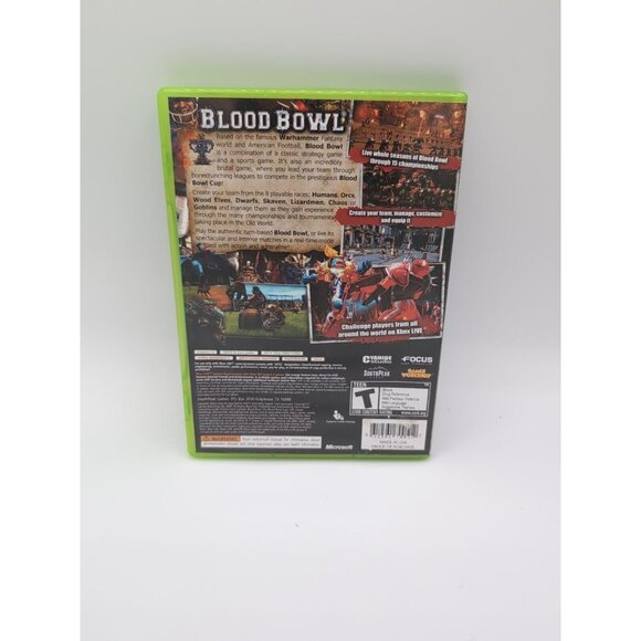 Blood Bowl (Microsoft Xbox 360, 2010) With Manual - Picture 2 of 3